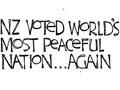 The most peaceful nation?