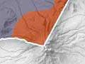 King Country landforms map