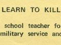 Organisation to Halt Military Service pamphlet