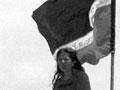 Protesting on the 150th anniversary of the Treaty of Waitangi