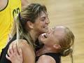 Silver Ferns celebrate their win at Delhi, 2010 