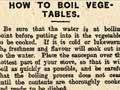 Boiling vegetables, 1902 style