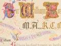 A golden wedding illuminated address