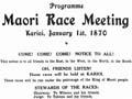 Māori horse racing: Karioi meeting