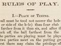 Interactive: Rule book, Christchurch Golf Club, 1873