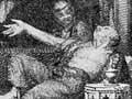 An opium den in China