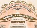Sunday school certificate, 1900