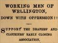 Early Closing Association protest advertisement, 1879
