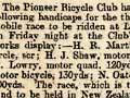 First New Zealand motor race, 1901