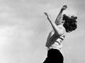 Yvette Williams training for long jump