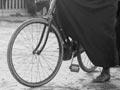 Woman racer, around 1900