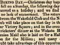 A Boxing Day holiday