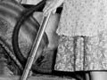 Mrs Evans vacuuming, 1947