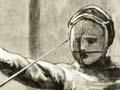 Women's fencing class, 1891