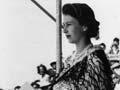 Queen Elizabeth II wearing a korowai, 1954