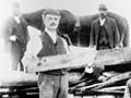Building a bonfire at Māngere, 1897