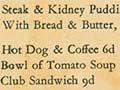 Robin Hyde's poem on a menu