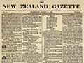 Interactive: First issue of the New Zealand Gazette, 1839