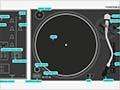 Turntable and mixer layout