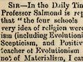 The debate on Darwinism and religion, 1876