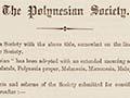 Interactive: Circular proposing the formation of the Polynesian Society, 1891
