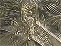 Repoussé fire guard, early 20th century