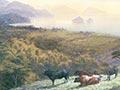 'Western coast of Tasman Bay' by John Gully, 1885  