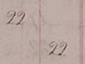 Detail of passenger list, 1872 