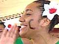 Samoan girls perform at Polyfest