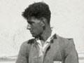 James Bertram on a North Island west coast beach, about 1930