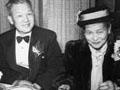 Tommy Chan and his wife Ng She at a Whanganui social occasion, 1954