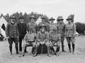 David Cossgrove (seated, centre) and other leaders of the boy scout movement in New Zealand, 1910