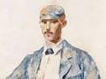 A painting of legendary cricketer Arthur Hadfield Fisher by Girolamo Nerli
