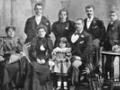 John Fuller (front row, right) and family, 1895