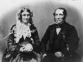 Grace Hirst and her husband Thomas, photographed during the 1850s