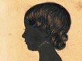 A silhouette of Ellen Penelope Jeffreys drawn by Frances Jeffreys