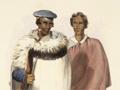 Hōne Heke Pōkai (left) and Eruera Maihi Patuone by George French Angas