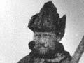 James Teer dressed in sealskin clothing