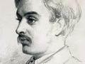 Pencil portrait by an unknown artist of Algernon Thomas, February 1883