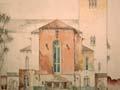 Preliminary design for St Paul's Cathedral, Wellington, 1941, by Cecil Walter Wood