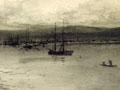 ‘Approach to Dunedin, evening’