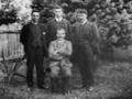  William Baucke (seated) with, from left, Frederick Bennett, Peter Buck and Tai Mitchell, 1907