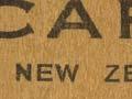 A wooden postcard