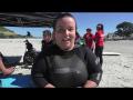 An enthusiastic surfer