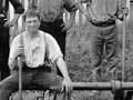 Laying coal-gas pipes