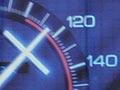 White-cross speedometer billboard 