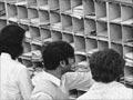 Sorting mail by hand, 1970s