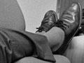 Colin Beyer's shoes.