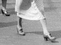 Dressing up for town, Auckland, 1957