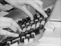 Ledger machine and operator, 1962